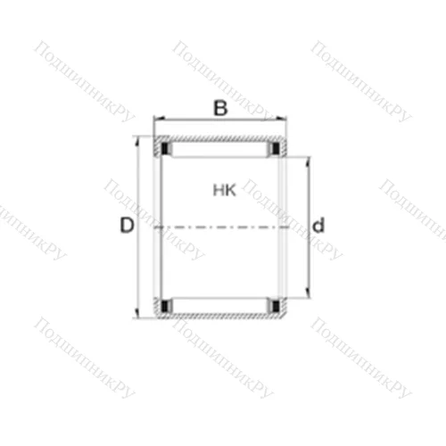 Подшипник игольчатый радиальный HK 1010 от производителя  ZEN
