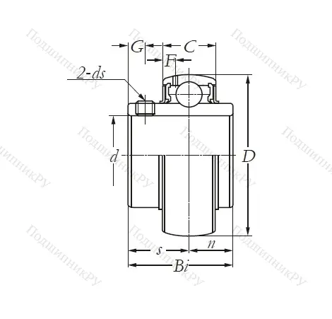 Корпусный подшипник  UCX 05 в Омске
