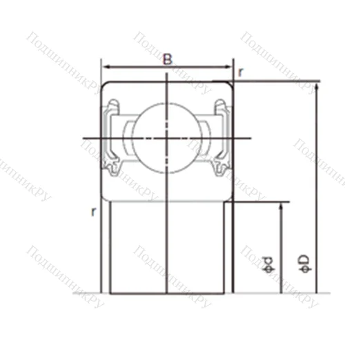 Подшипник шариковый радиальный 6209-2NKE 9
