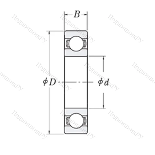 Подшипник шариковый радиальный LJ 3.3/4 от производителя  RHP