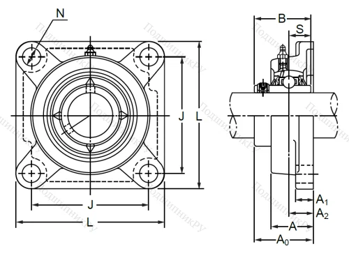 Подшипниковый корпус  F 205 в Омске