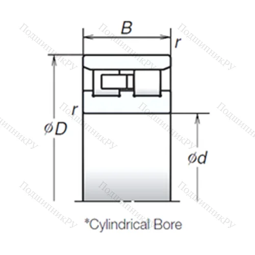 Подшипник роликовый радиальный NN 3934MB
