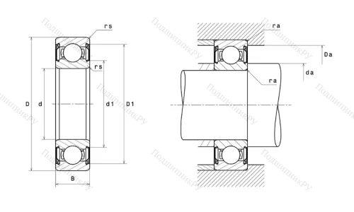 Высокотемпературный  подшипник 6209 FT 150ZZ от производителя  SNR