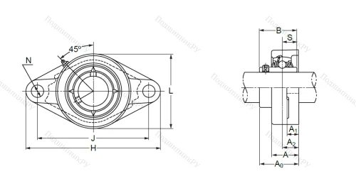 Подшипниковый узел UCFL 306 в Омске