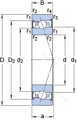 Подшипник S 71922 ACB/HCP 4A