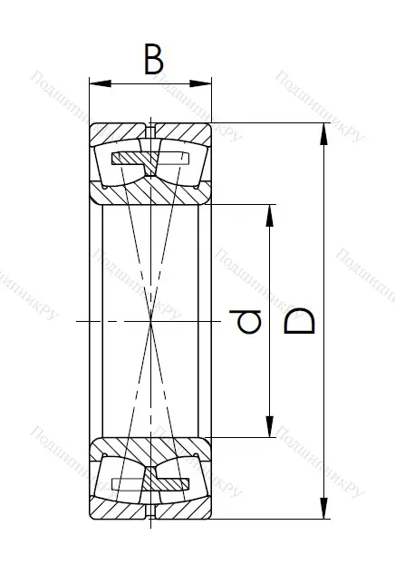 Сферический роликовый подшипник 3003132 H (23032 MW 33) в Омске
