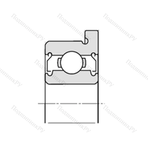 Подшипник шариковый радиальный F-6001J 1ZZ