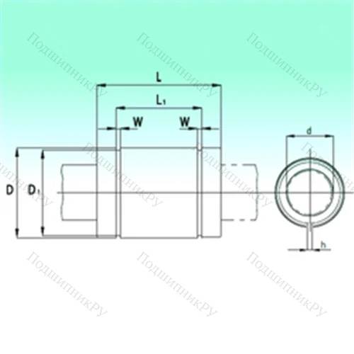 Подшипник шариковый линейный KBS 2558-PP от производителя  NBS