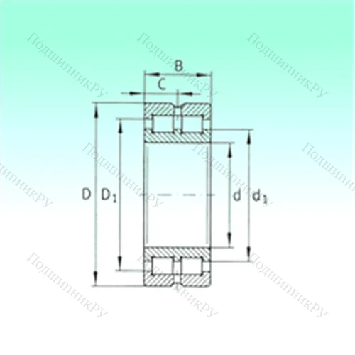 Подшипник роликовый радиальный SL 014920 от производителя  NBS