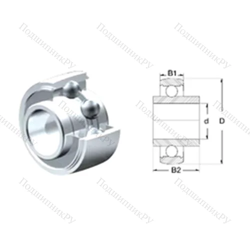 Подшипник шариковый радиальный SUC 211 от производителя  ZEN Подшипник шариковый радиальный SUC 211 от производителя  ZEN