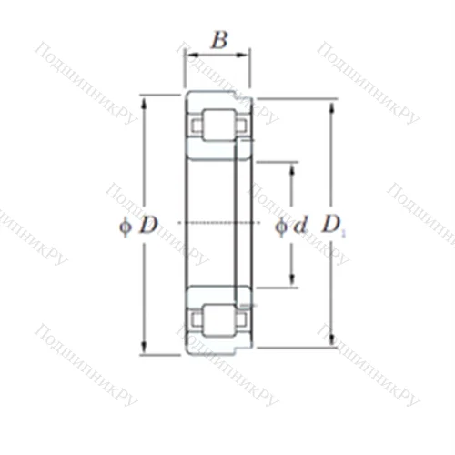 Подшипник роликовый радиальный NUP 2214R