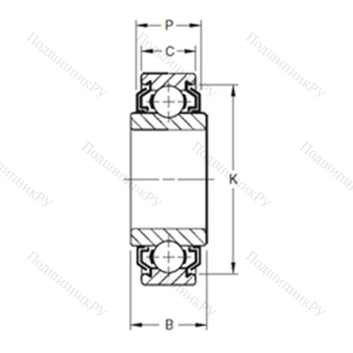 Подшипник шариковый радиальный 209KLL