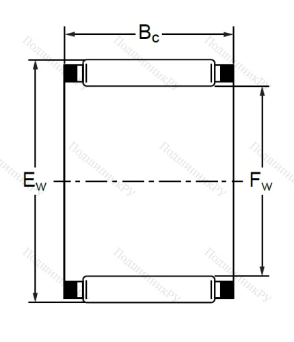 Подшипник K 45x65x50 W (KT) в Омске Подшипник K 45x65x50 W (KT) в Омске