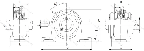 Подшипниковый узел UCP 317 в Омске Подшипниковый узел UCP 317 в Омске