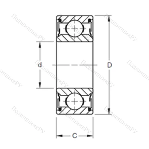 Подшипник шариковый радиальный W 207PP