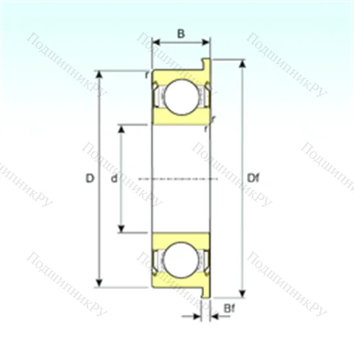 Подшипник шариковый радиальный F 6904ZZ от производителя  ISB