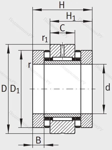 Комбинированный подшипник ZARN 2052 TV A