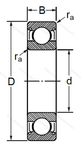 Шариковый однорядный подшипник 76-80200 (6200 ZZ C 3) в Омске