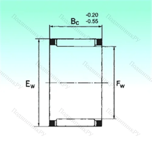 Подшипник игольчатый радиальный KZK 17x21x10