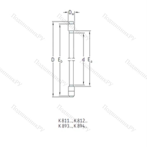 Подшипник роликовый упорный K 81213TN от производителя  SKF