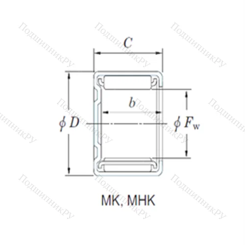 Подшипник игольчатый радиальный MK 32281 от производителя  KOYO