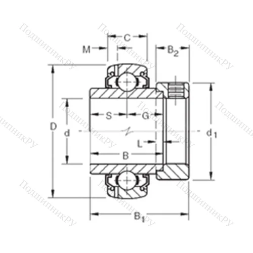 Подшипник шариковый радиальный G 1215KLLB