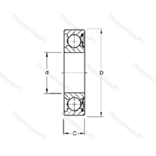 Подшипник шариковый радиальный 9110P
