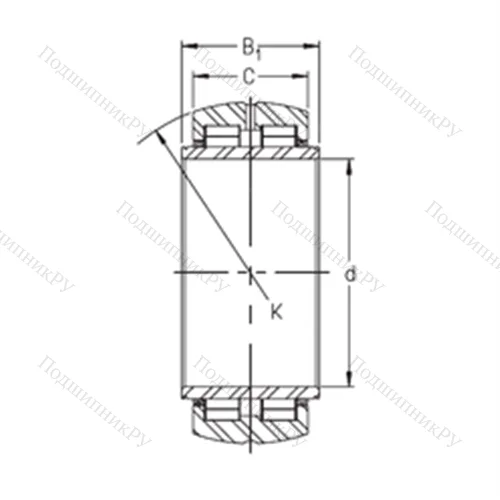 Подшипник роликовый радиальный SL 06 022 E
