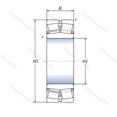 Подшипник роликовый радиальный самоцентрирующийся 22220SWREAg2E 4
