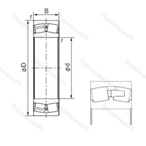 Подшипник роликовый радиальный 230/560E от производителя  NACHI