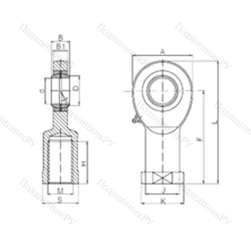 Подшипник скольжения сферический SIL 25 от производителя  CX