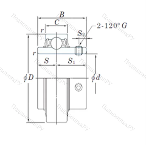 Подшипник шариковый радиальный RB 207