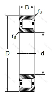 Цилиндрический роликовый подшипник 42520 C 4 (NJ 2220 C 4) в Омске