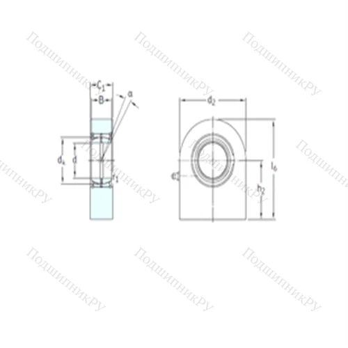 Подшипник скольжения сферический SCF 20ES