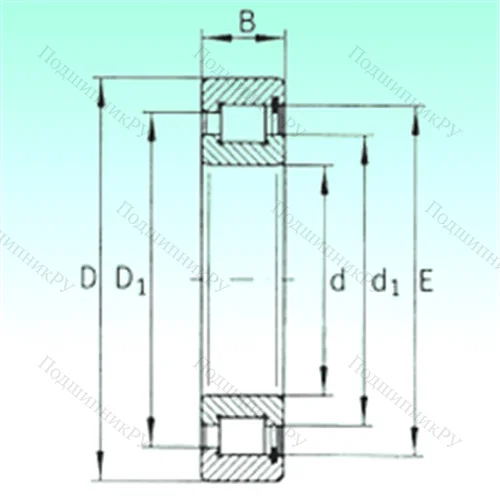 Подшипник роликовый радиальный SL 1829/500 от производителя  NBS
