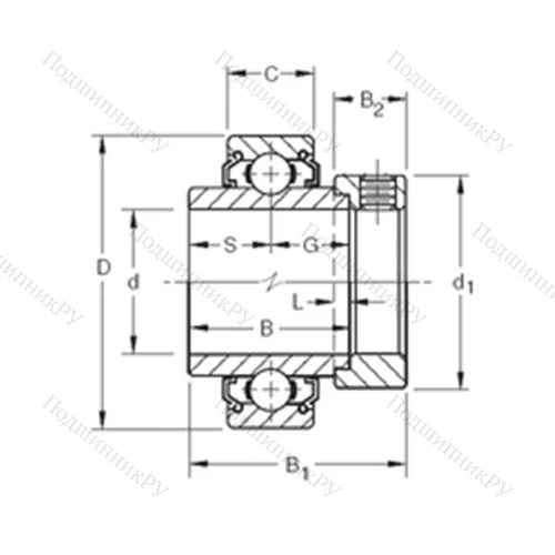 Подшипник шариковый радиальный 1215KLL