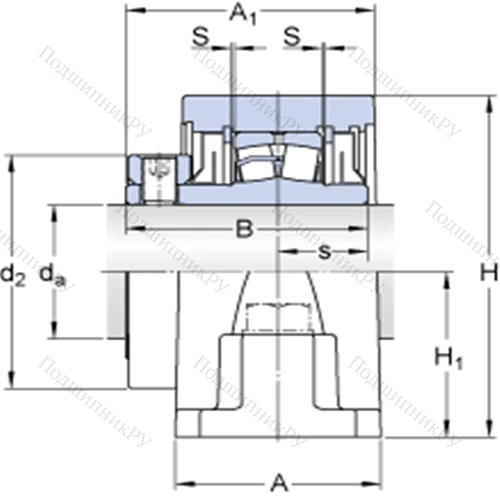 Стационарные роликоподшипниковые узлы (SKF ConCentra, для дюймовых валов) SYR 2 1/2-18 от производителя  SKF
