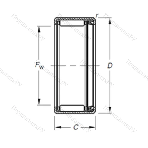 Подшипник игольчатый радиальный F-86827