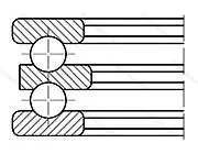 Подшипник  52217 (38217) размер 70/85x125x55 от производителя  SKF