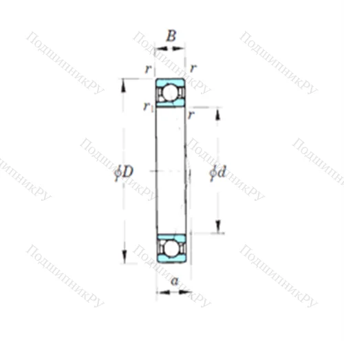 Подшипник шариковый радиально-упорный 7901CPA