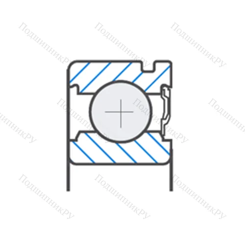 Подшипник шариковый радиальный B 25-163ZNC 3