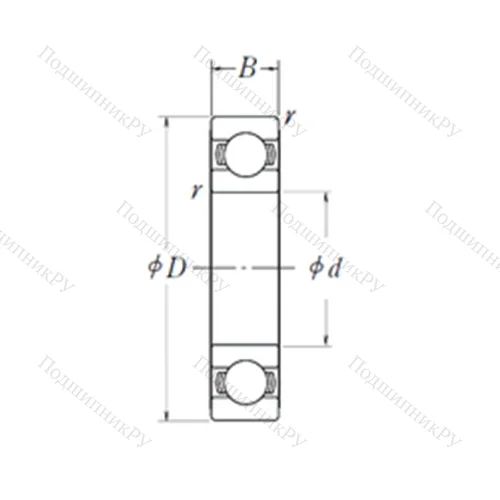 Подшипник шариковый радиальный 6902L 11-H-20 от производителя  NSK