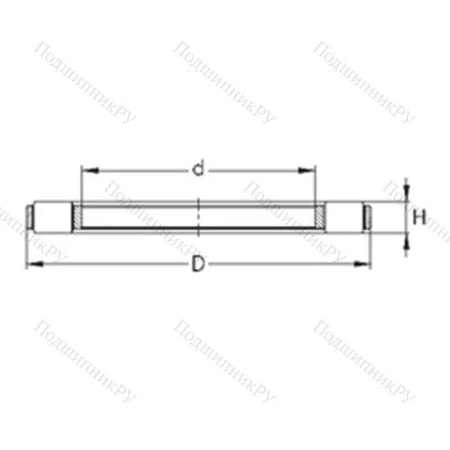 Подшипник роликовый упорный K 81244-MB от производителя  NKE