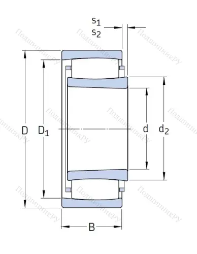 Сферический роликовый подшипник с конической посадкой на вал C 2215 K от производителя  SKF