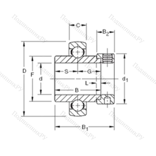 Подшипник шариковый радиальный SM 1105KB