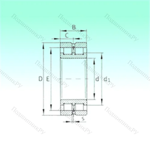 Подшипник роликовый радиальный SL 024976 от производителя  NBS