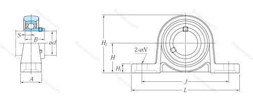 Подшипниковый узел UP 006 J в Омске