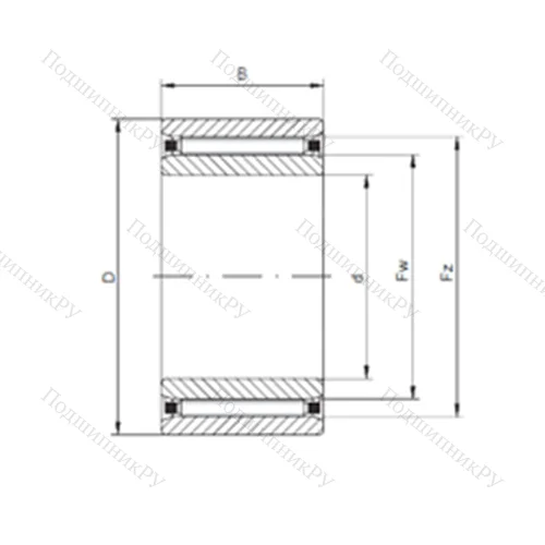 Подшипник роликовый радиальный NAO 15x28x13 от производителя  CX