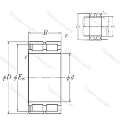 Подшипник роликовый радиальный NNCF 5084V