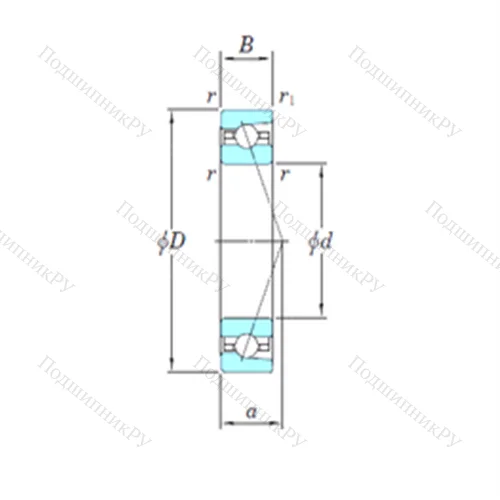Подшипник шариковый радиально-упорный HAR 914CA